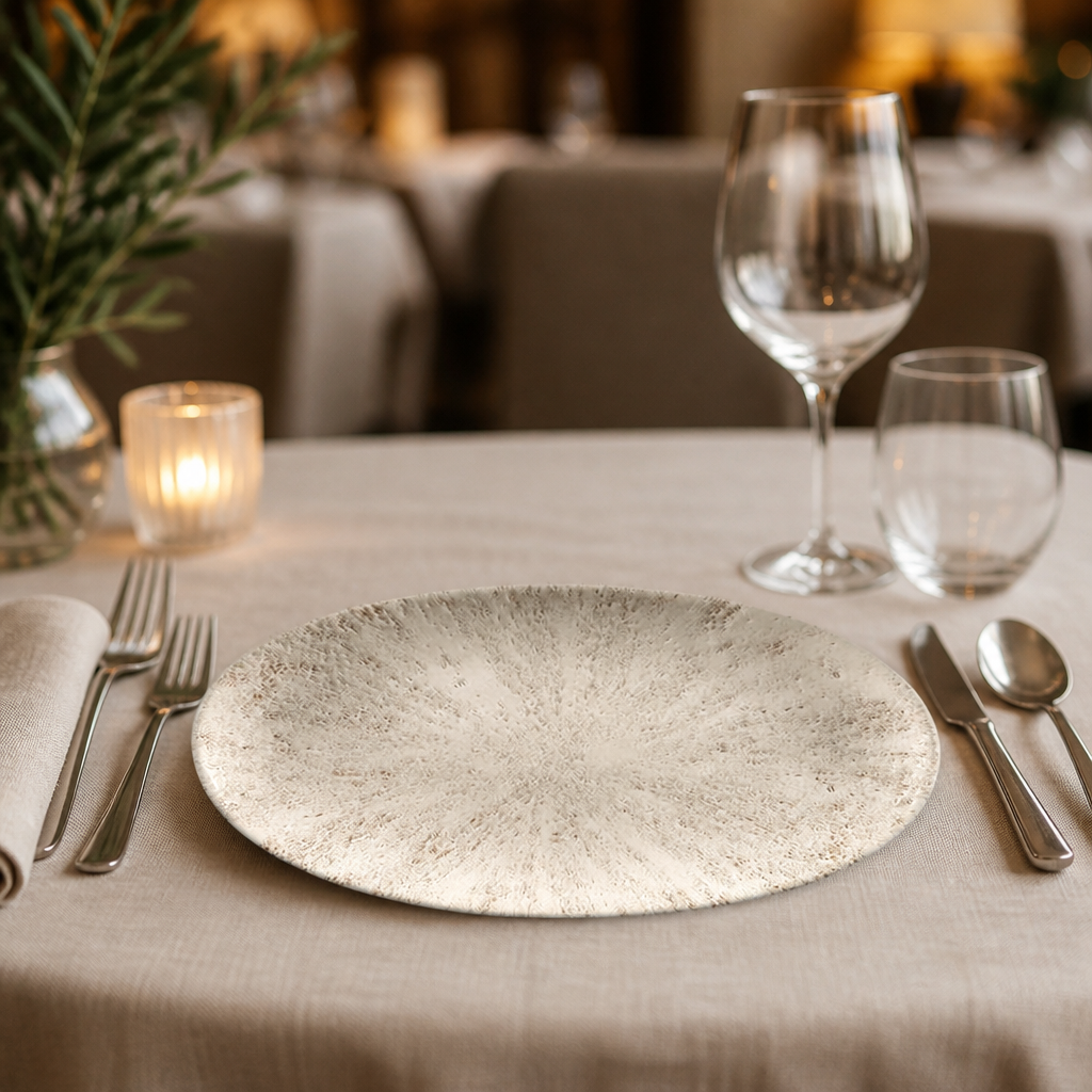 Commercial Chefs Plates Agate Grey 299 x 150mm 12 Pack