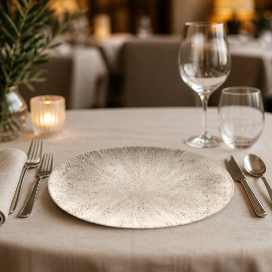 Commercial Chefs Plates Agate Grey 299 x 150mm 12 Pack