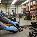 Premium Eco-Friendly Nitrile Palm Coated Gloves for Automotive, Construction, and Waste Management
