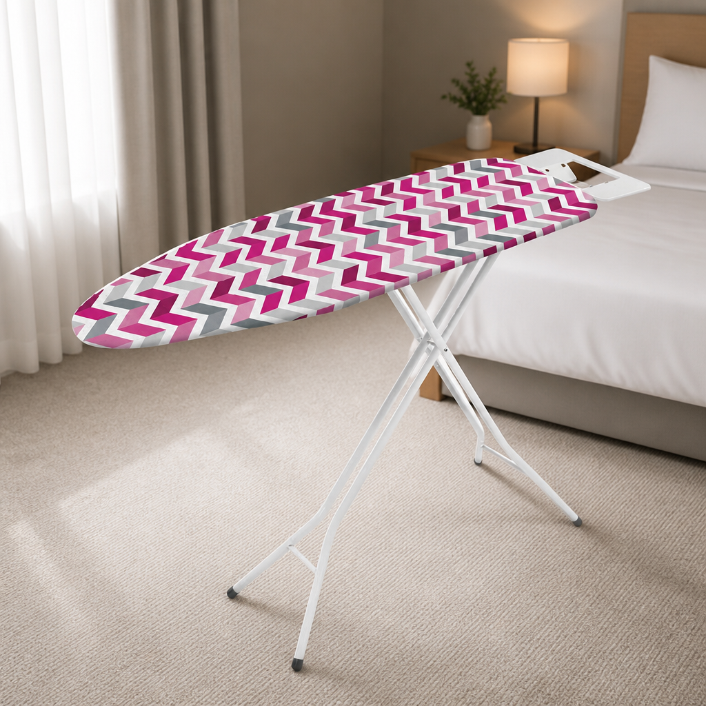 Portable Adjustable Ironing Board 1100mm Height Silver Finish