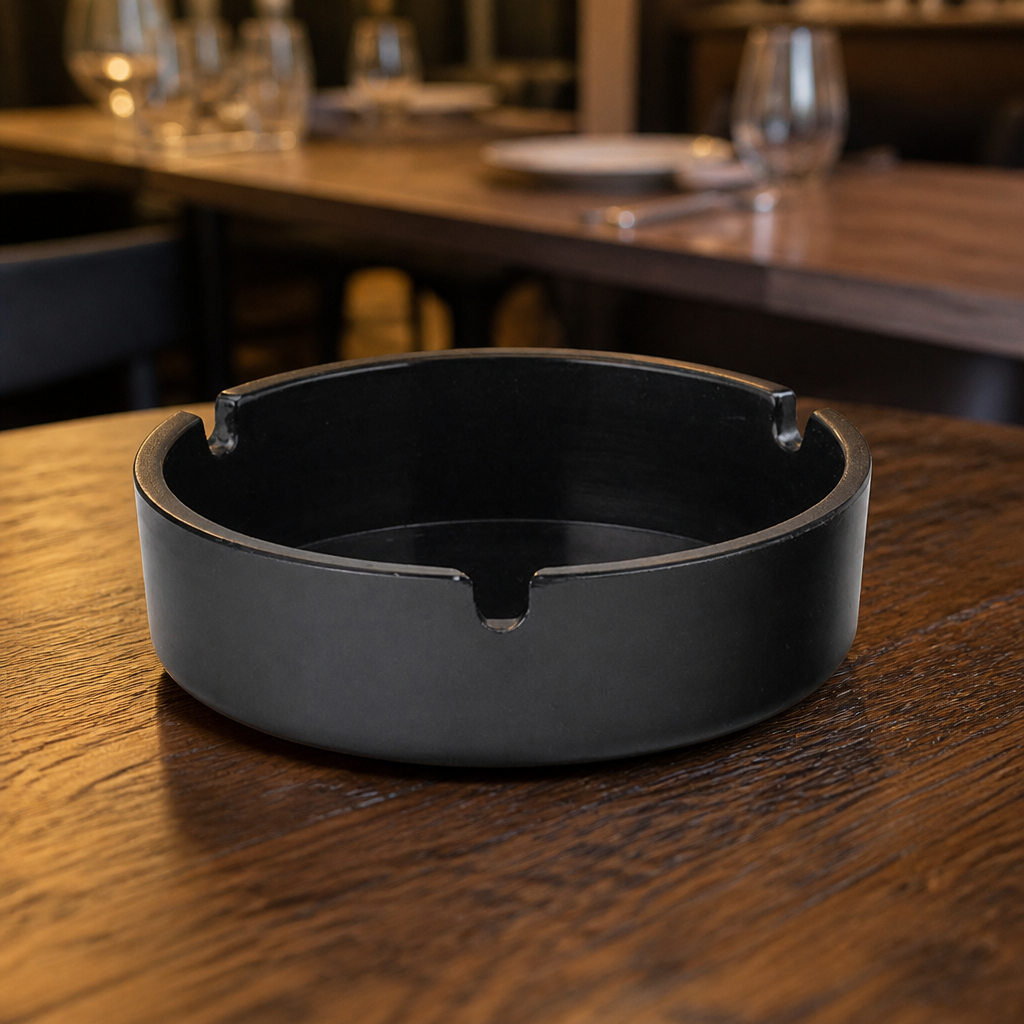 Pack of 10 Commercial Melamine Ashtrays 100mm Diameter