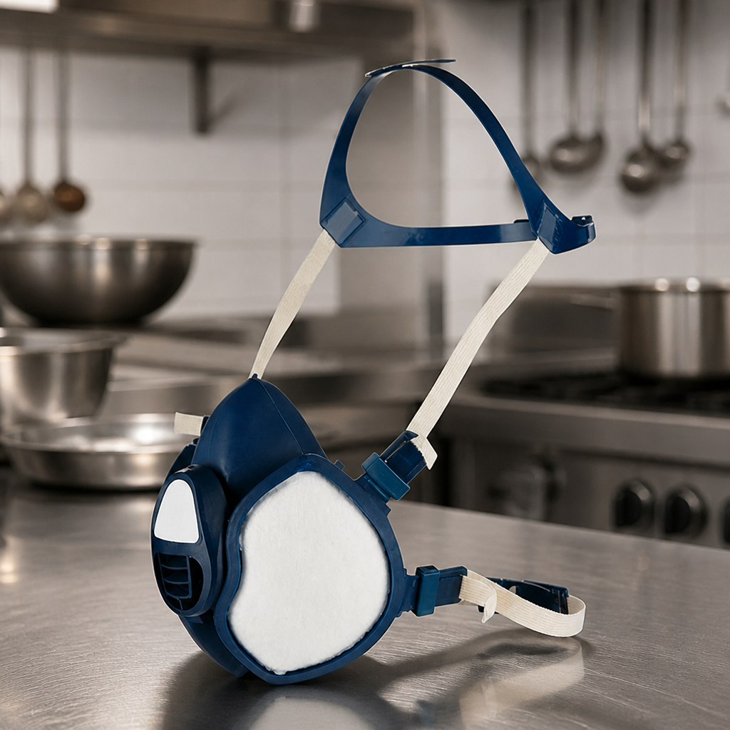 Reusable Half-Face Respirator Mask for Gases and Particulates
