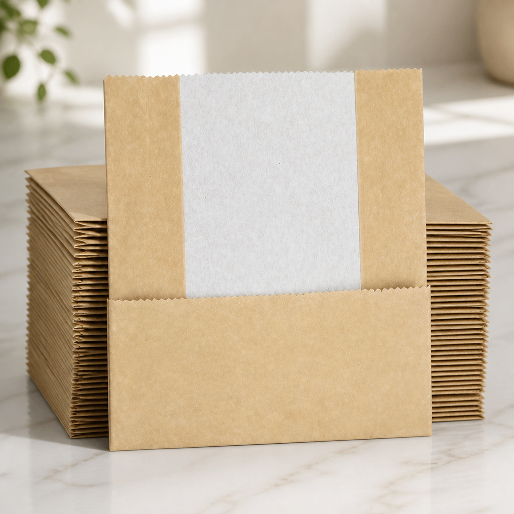 Compostable Kraft Panini Bags 500 Pack for catering