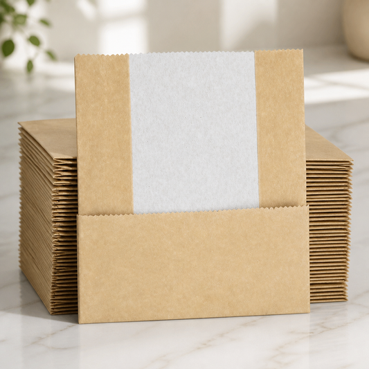 Compostable Kraft Panini Bags 500 Pack Commercial Paper Bags