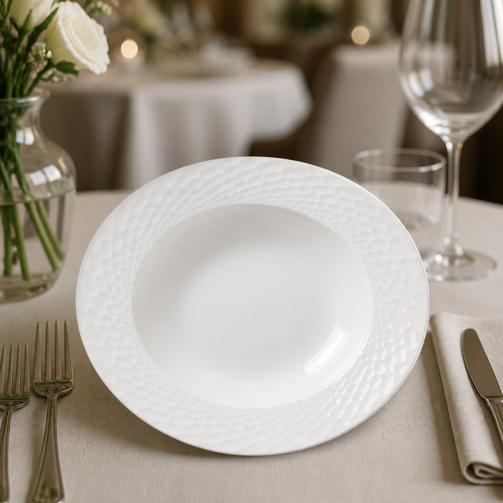 Commercial Mid Rim Bowls 240mm - 24 Pack Durable Dinnerware
