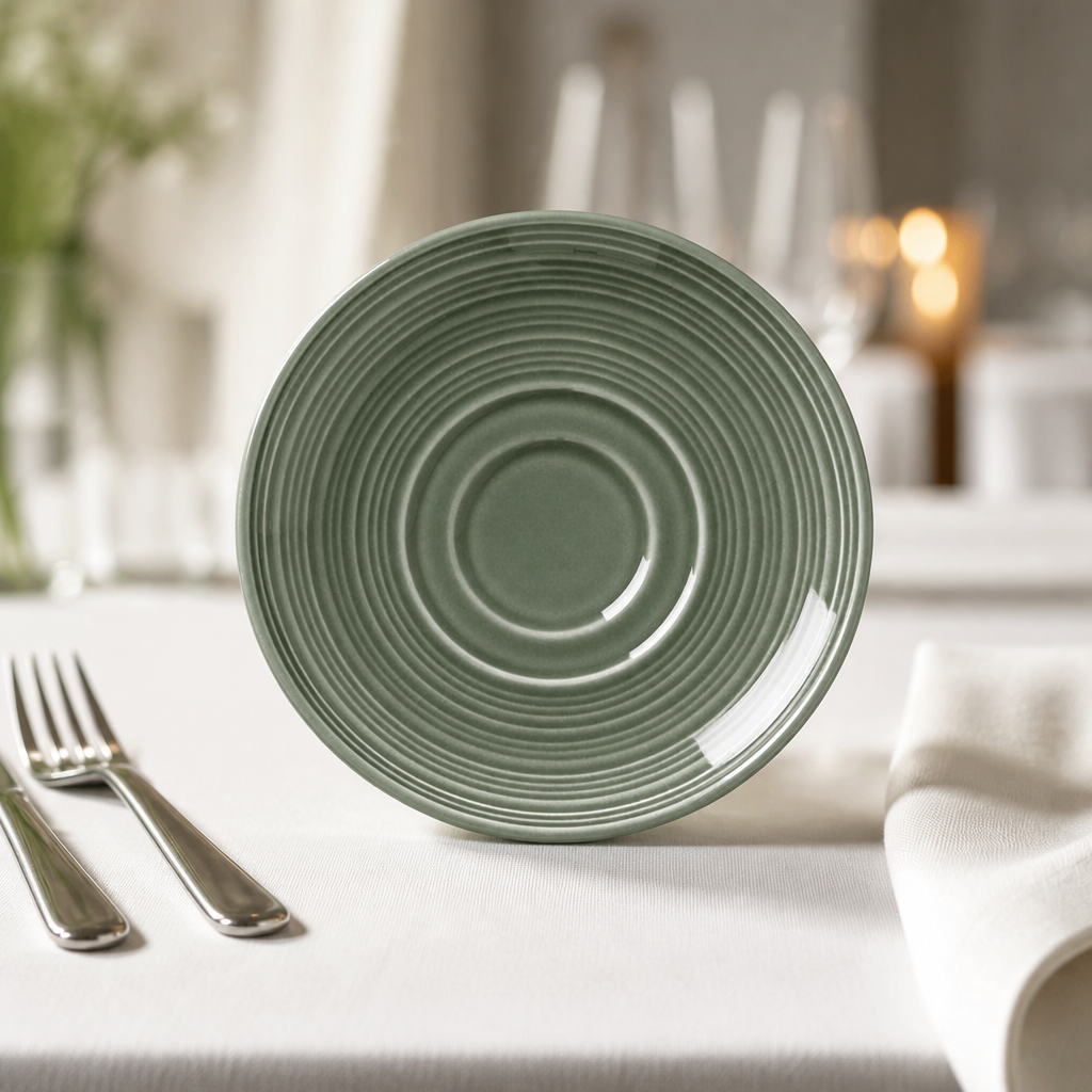 Commercial Porcelain Saucers 117.5mm Pack of 12