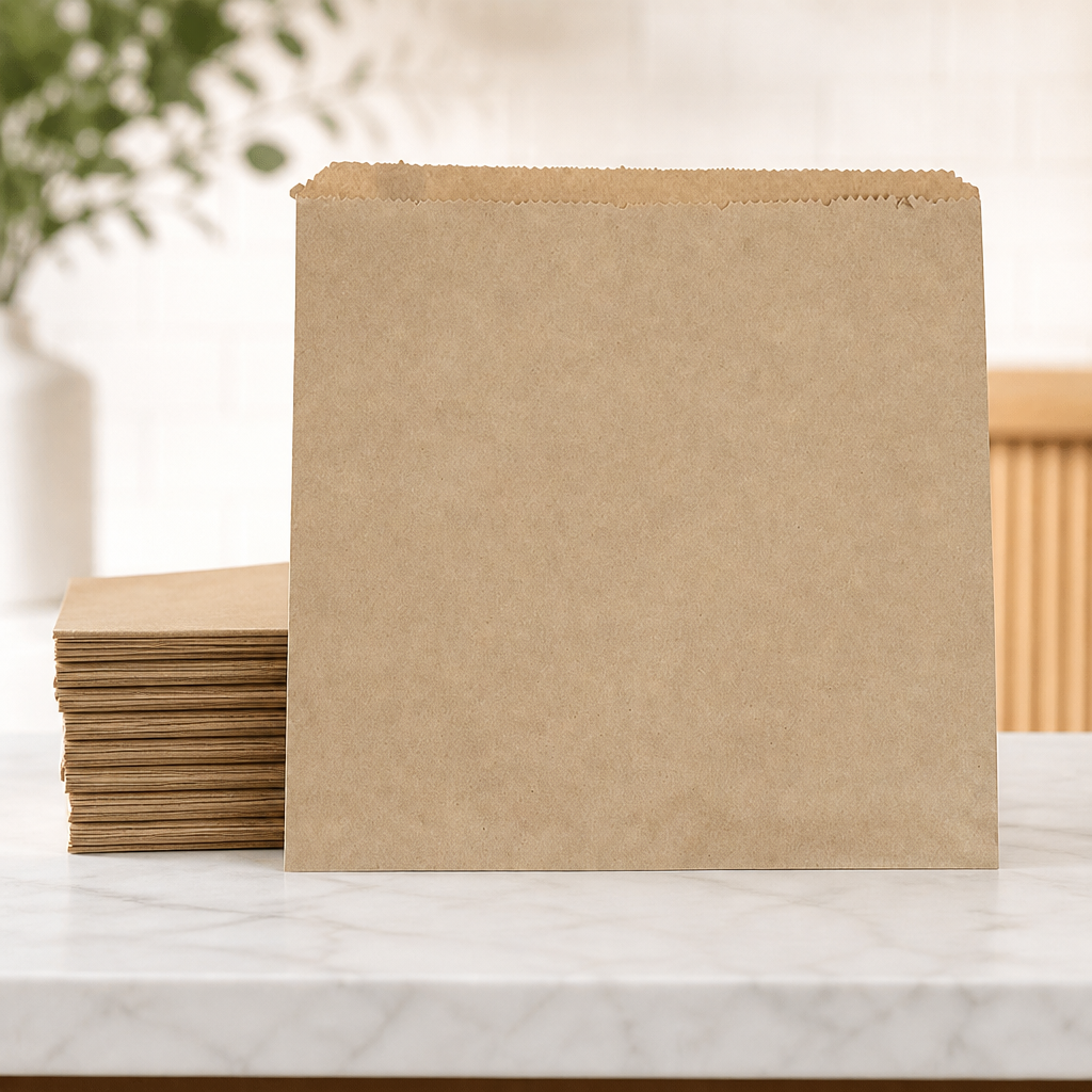 Compostable Kraft Sandwich Bags 216mm in a 1000 pack