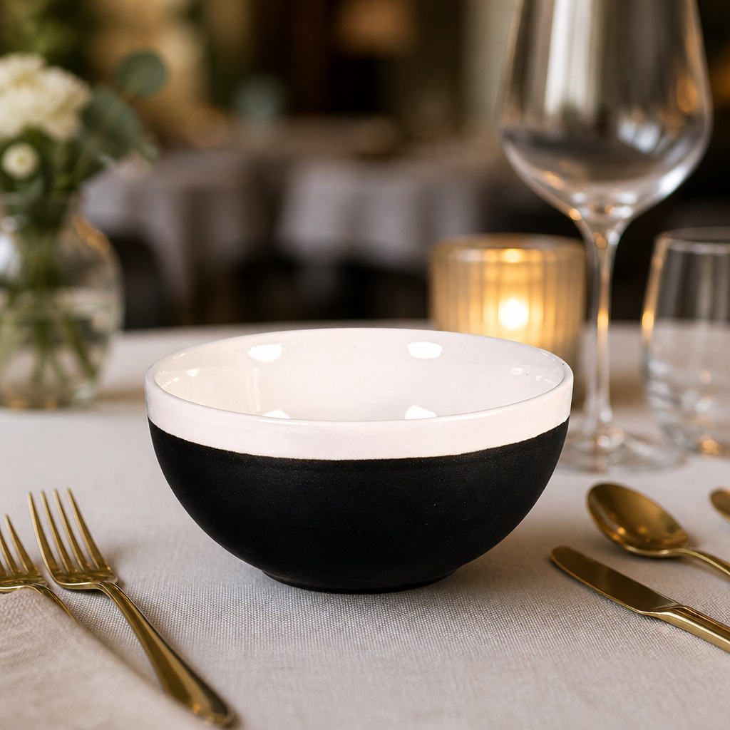 Commercial Soup Bowls 455ml Onyx Black 12 Pack