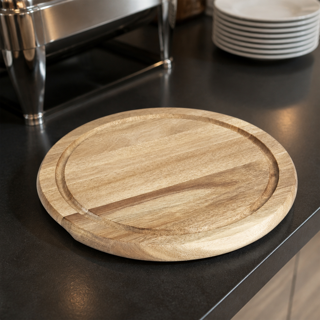 Commercial Acacia Wood Serving Board 283mm Round