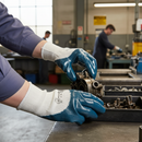 Premium Lightweight Nitrile Palm Coated Gloves with Cotton Liner for Chemical Resistance and Comfort
