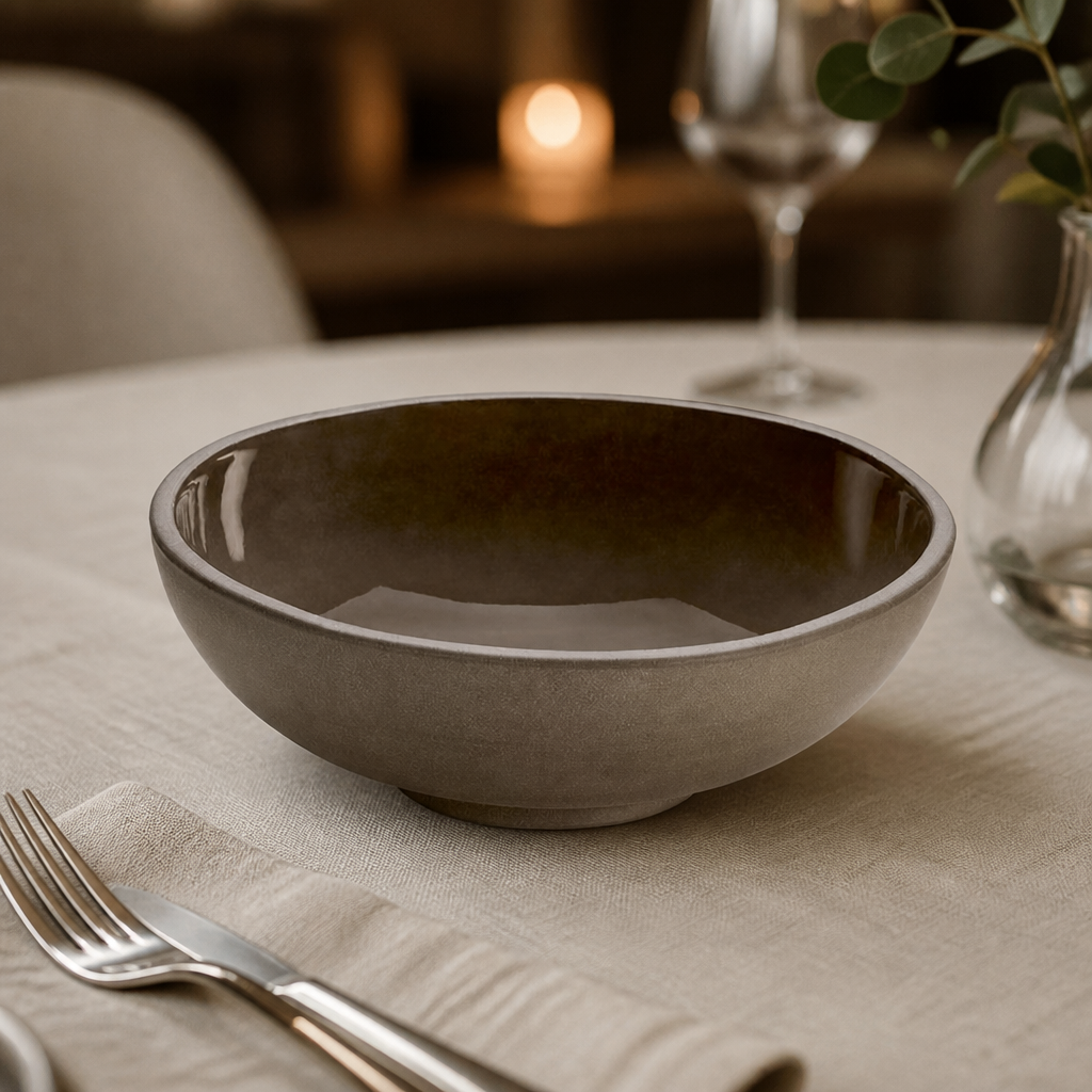 Commercial Stoneware Bowls 140mm - 6 Pack for Catering