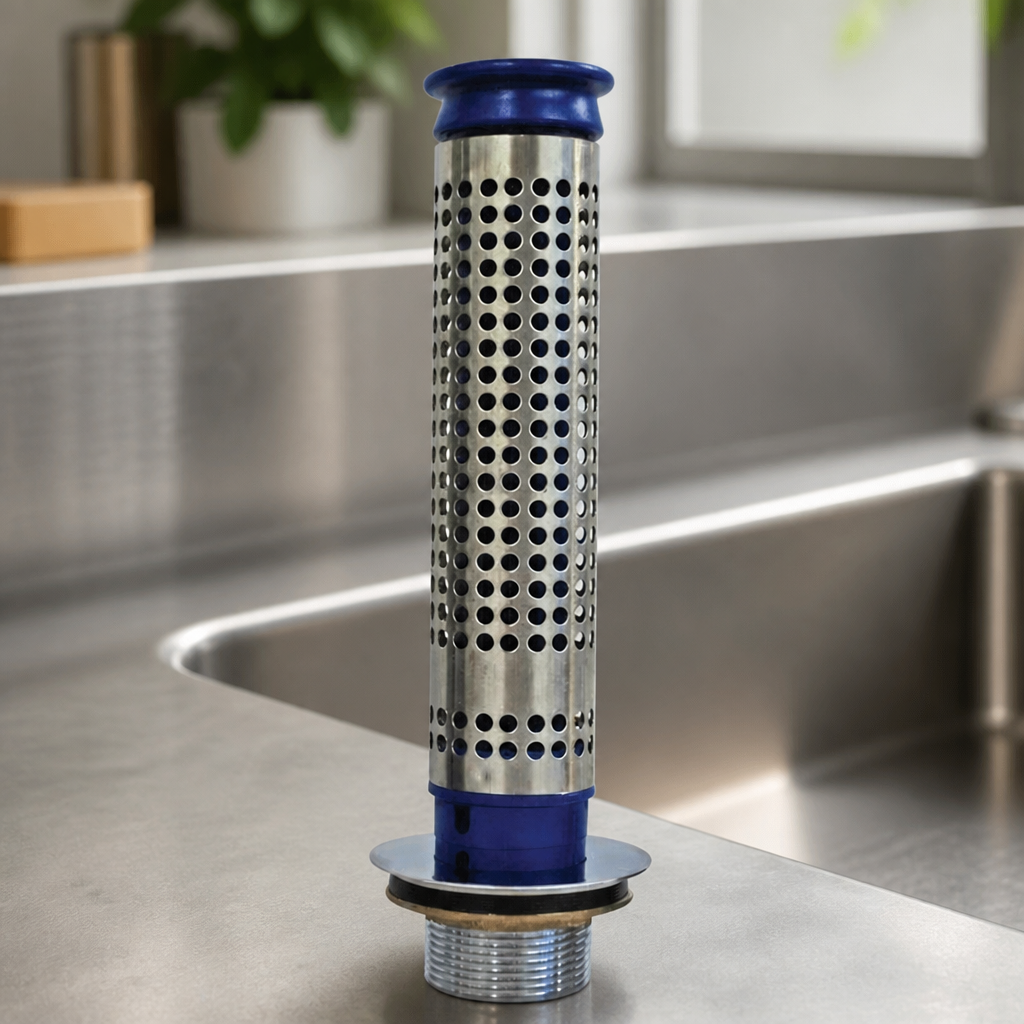 Commercial Stand Pipe Strainer for 250mm Deep Sink 80mm