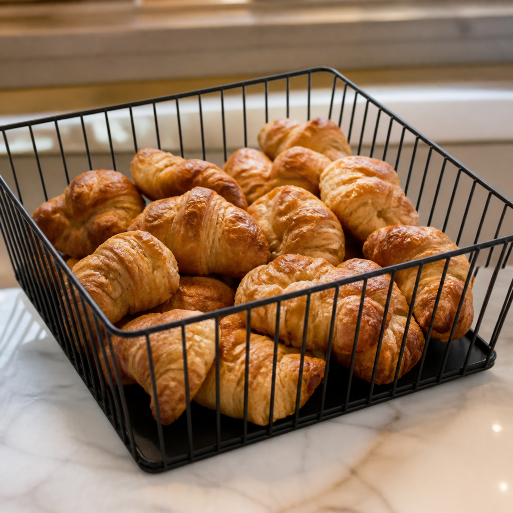 Commercial Wire Food Display Tray Square 280x280x100mm