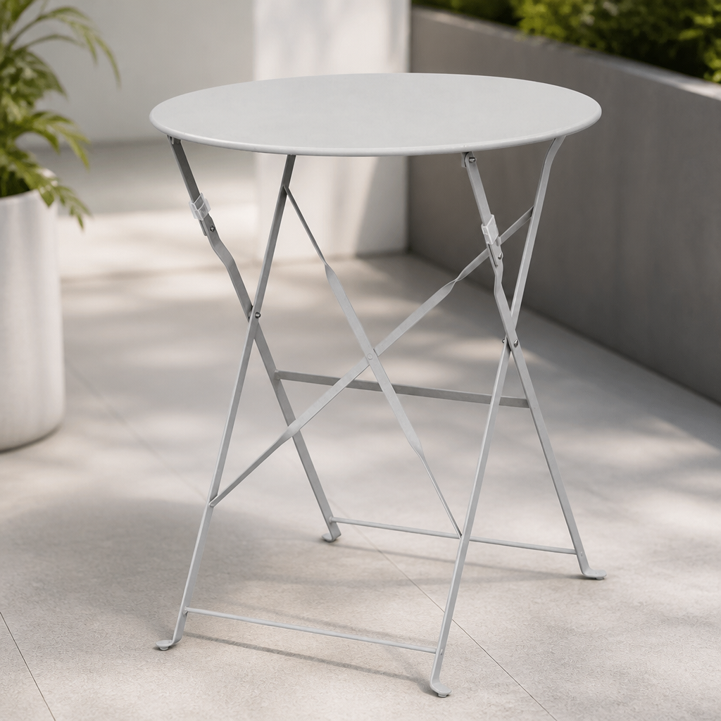 600mm Grey Outdoor Round Table for Commercial Use