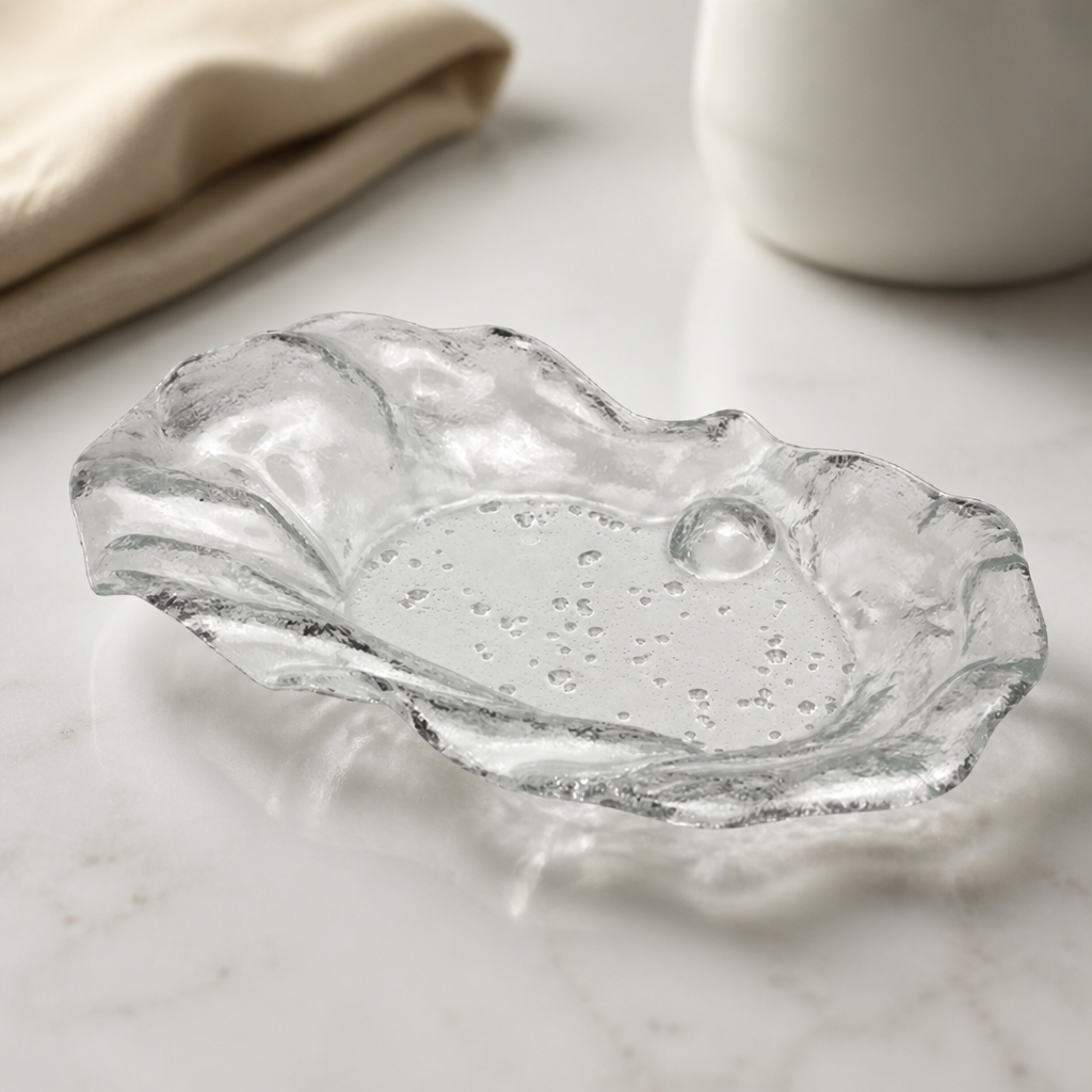 Commercial Glass Plates 310mm Clear Dishwasher Safe 12 Pack