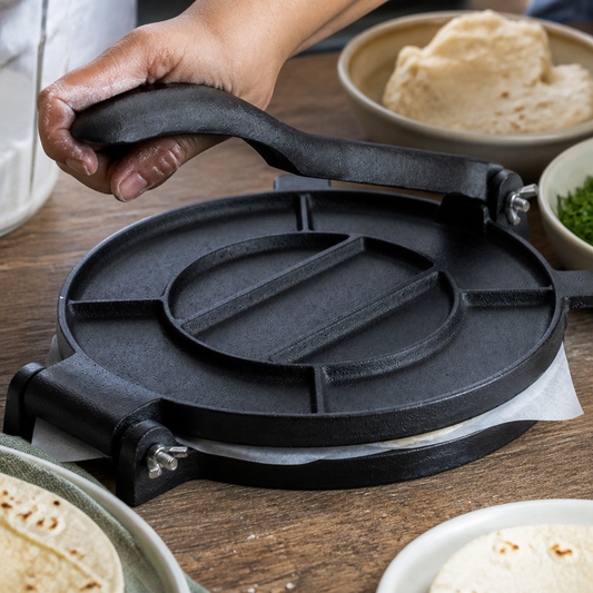 200mm Commercial Cast Iron Tortilla Press for Food Service