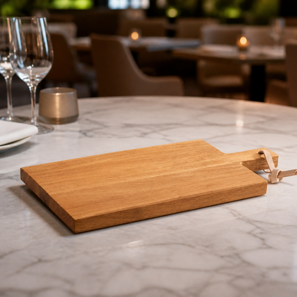 Wooden Serving Board 400x220mm Rustic Trivet for Catering