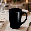 Commercial Black Mugs 320ml Set of 6 for Everyday Use