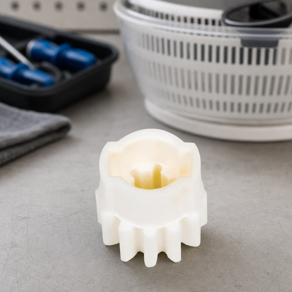Small replacement gear for commercial salad spinner