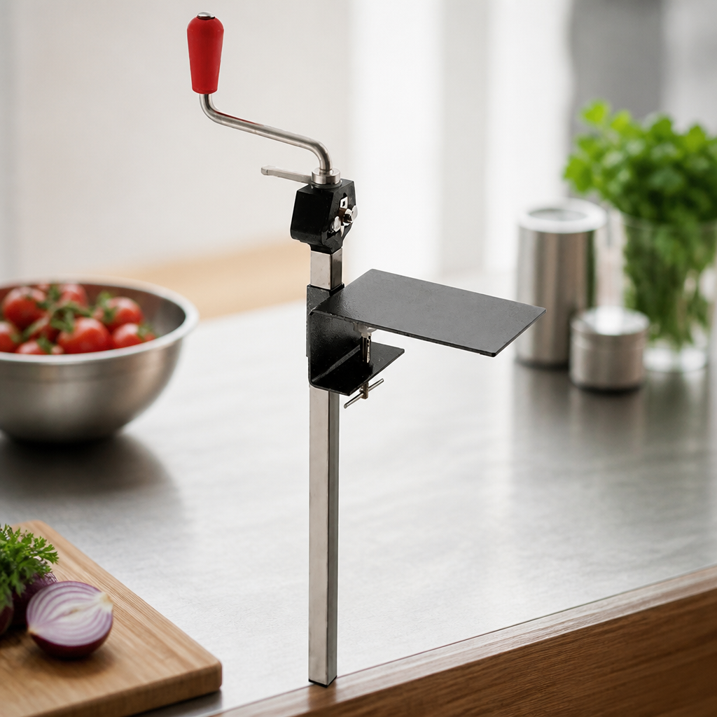 Commercial Manual Can Opener with Table Clamp 750mm