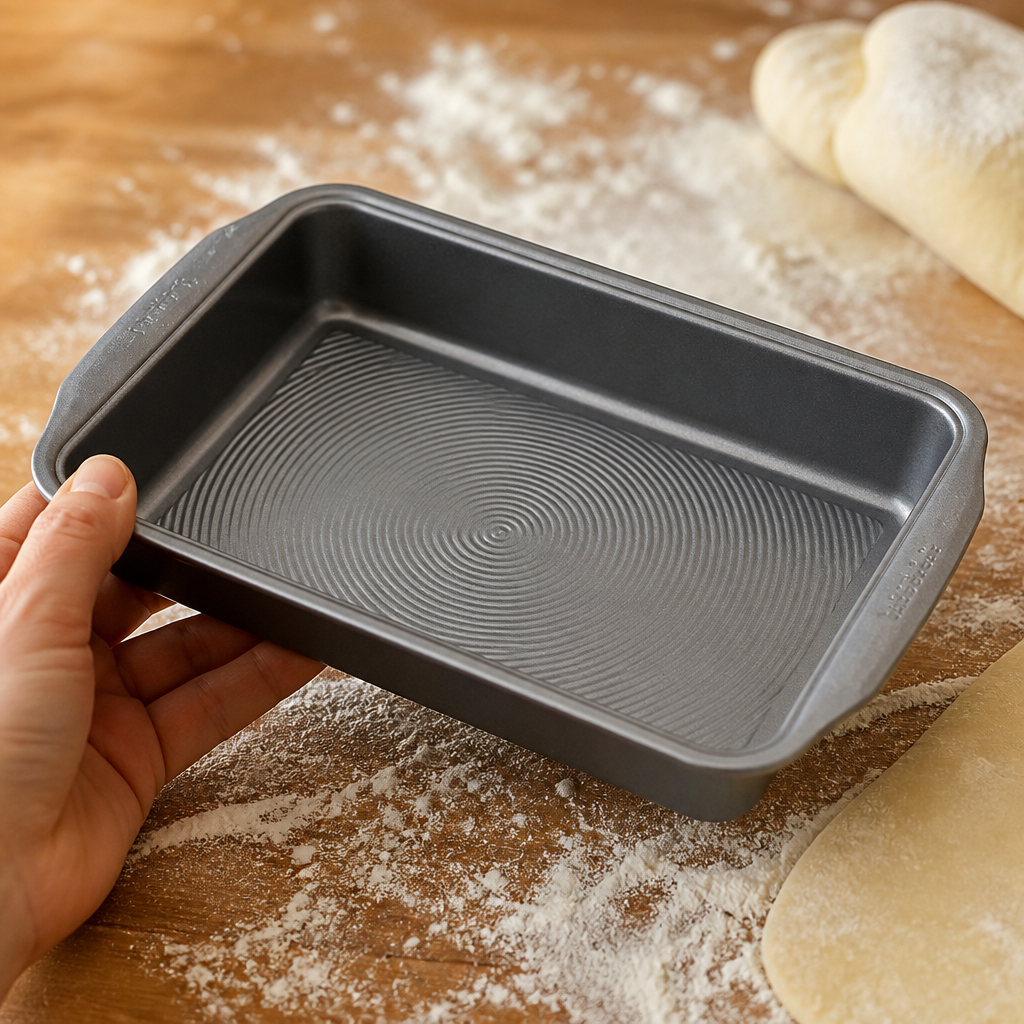 Commercial Rectangular Cake Tin 390mm Non-Stick Carbon Steel
