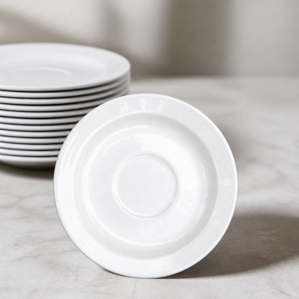 Commercial Fine China Small Saucers 127mm - 24 Pack