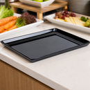 Commercial Melamine Tray Black GN 1/2 for Food Displays