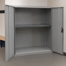Commercial Lockable Cupboard 1 Shelf 1000mm High Grey