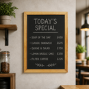 Commercial Wall Mounted Chalkboard 600 x 800mm Display Board