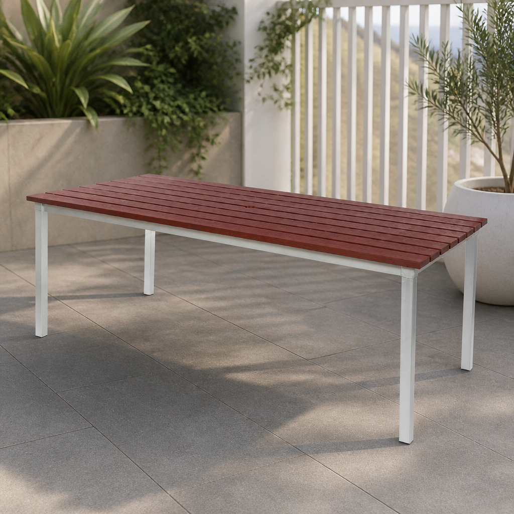 Commercial Outdoor Table 1800mm Walnut Effect