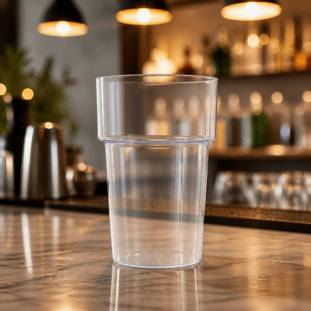 Commercial Polystyrene Tumblers 285ml Clear 100 Pack