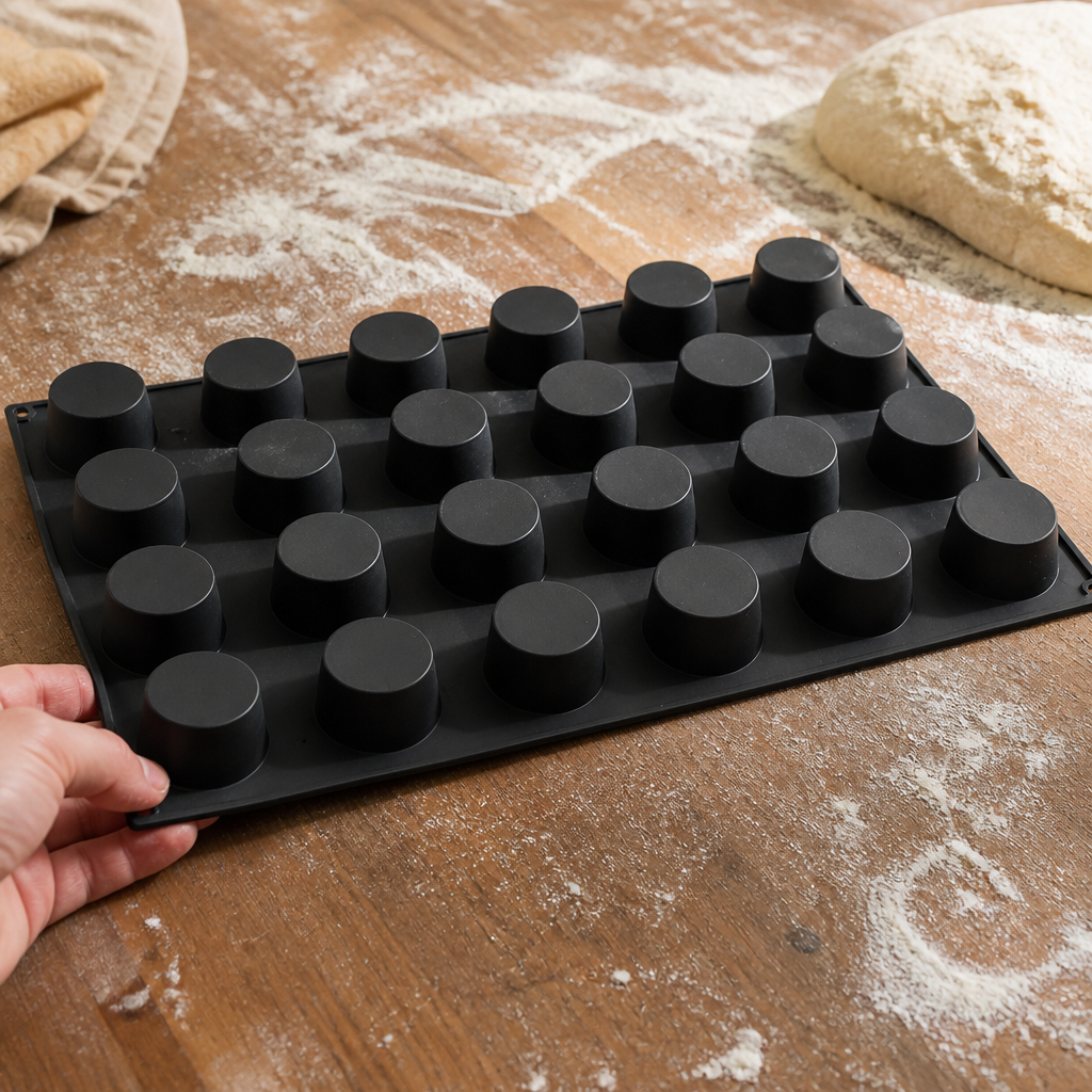 Commercial Silicone Non-Stick Pastry Mould 24 Cup Capacity