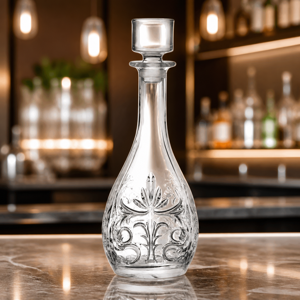 Commercial Tall Decanter 960ml Eco-Crystal Glass 4 Pack