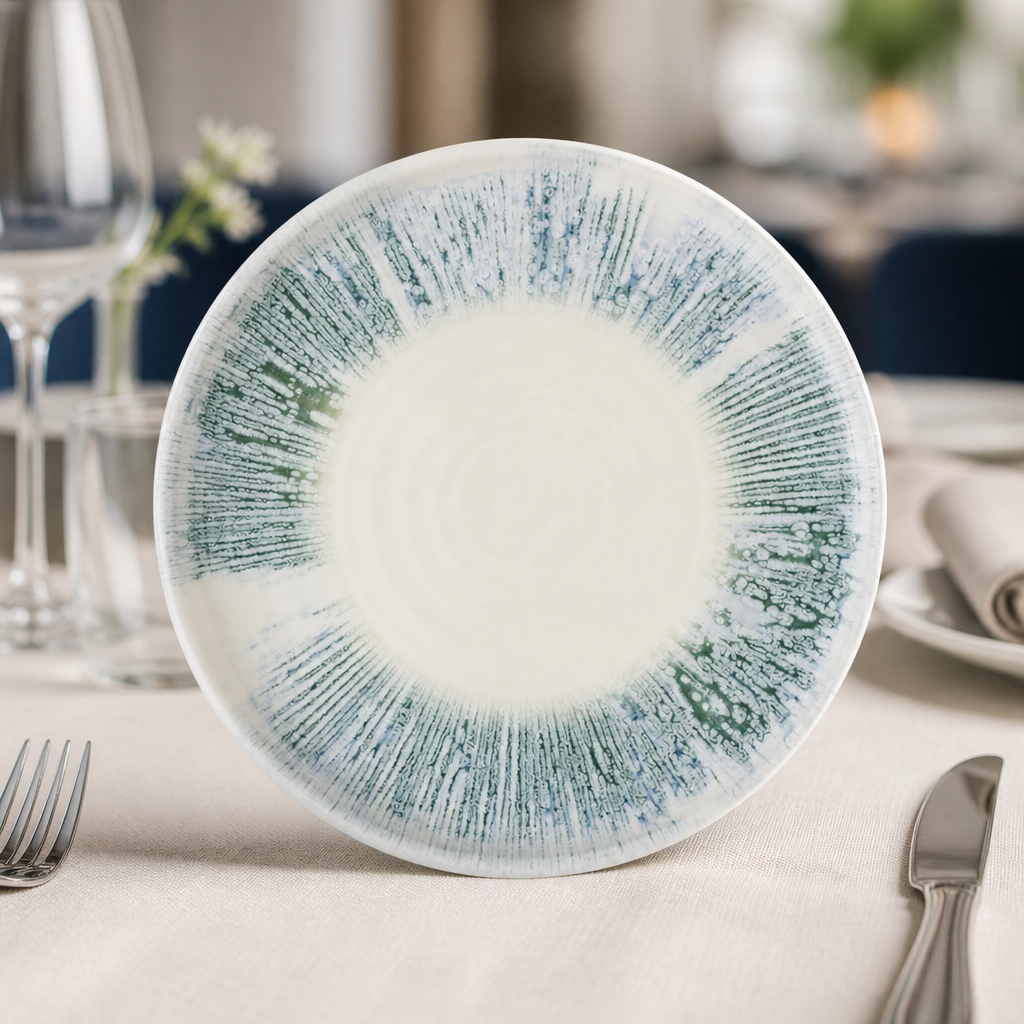 Commercial walled plates 210mm, microwave and dishwasher safe