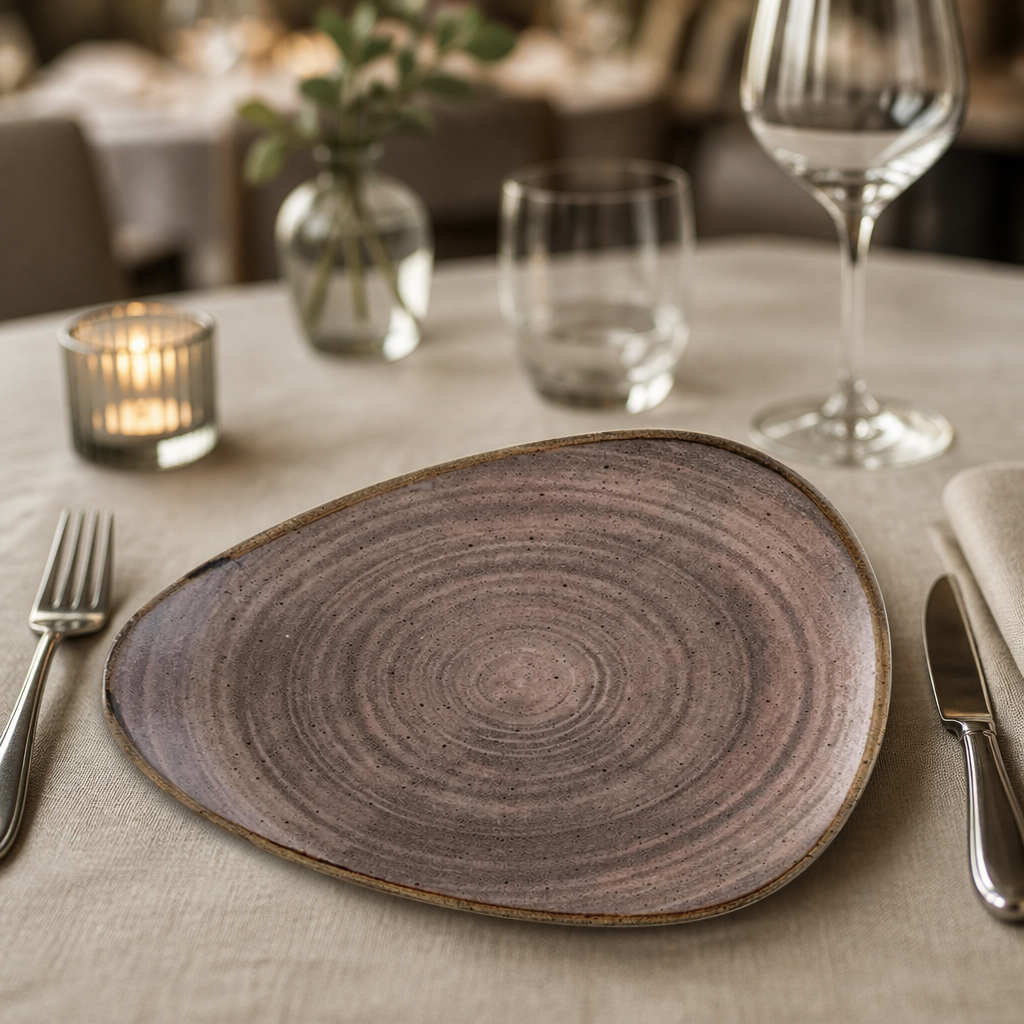 Commercial Raw Plate 254mm Brown 12 Pack