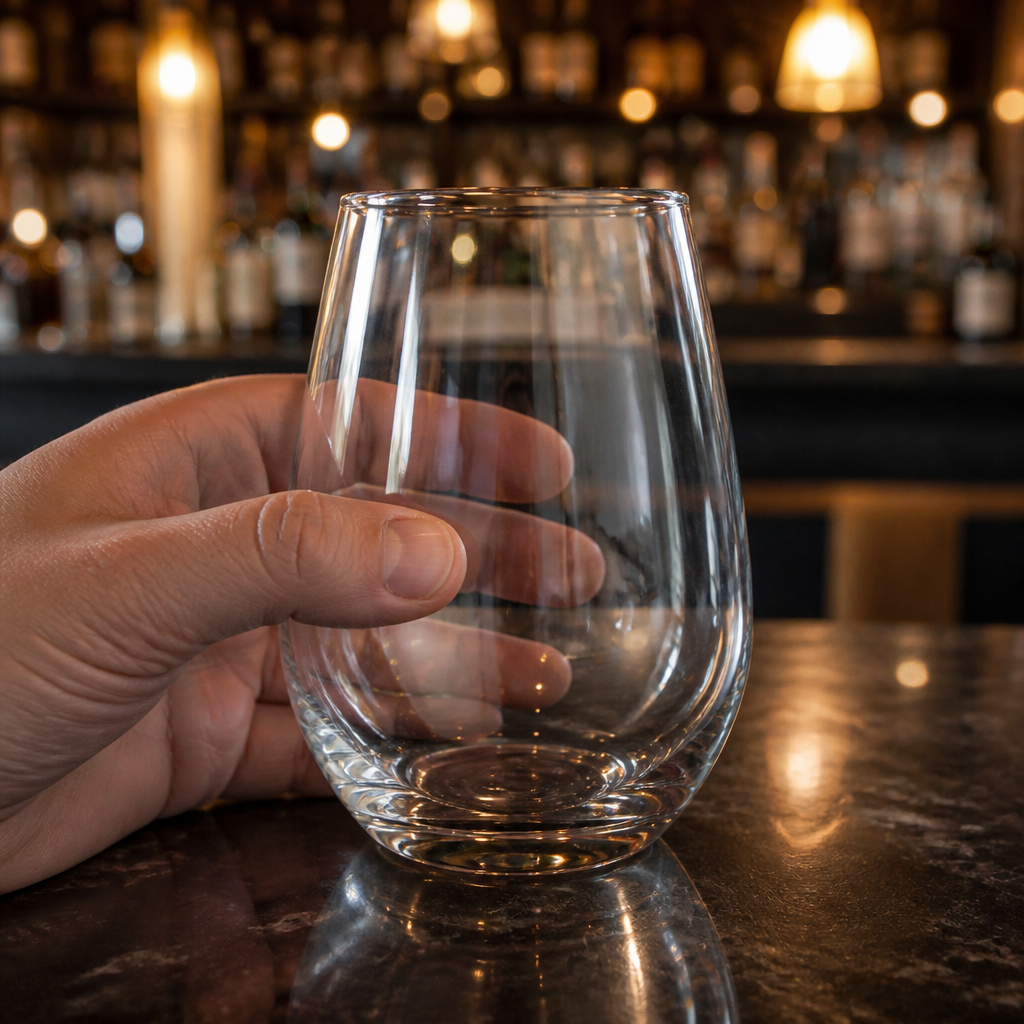 Commercial stemless wine glasses 556ml - 6 pack