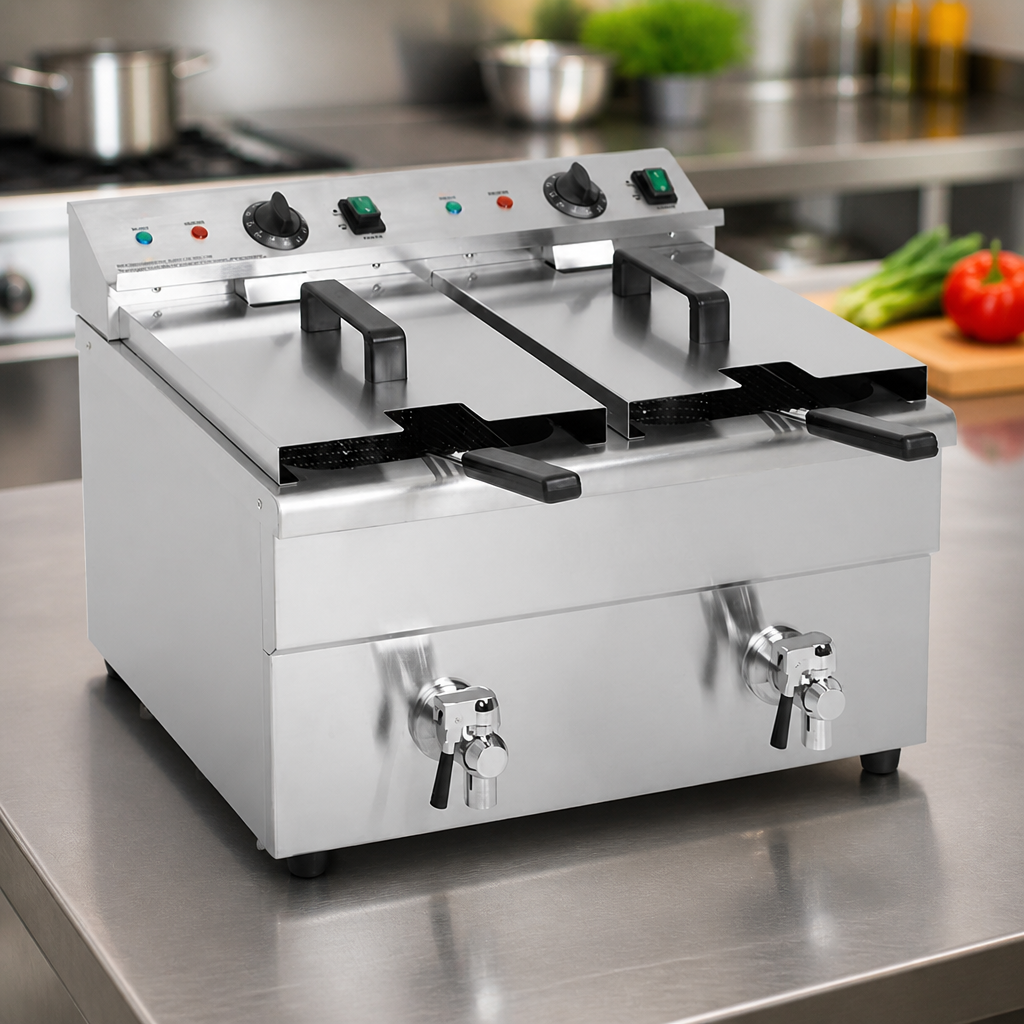 Commercial Induction Fryer 15Ltr Electric Counter Fryer