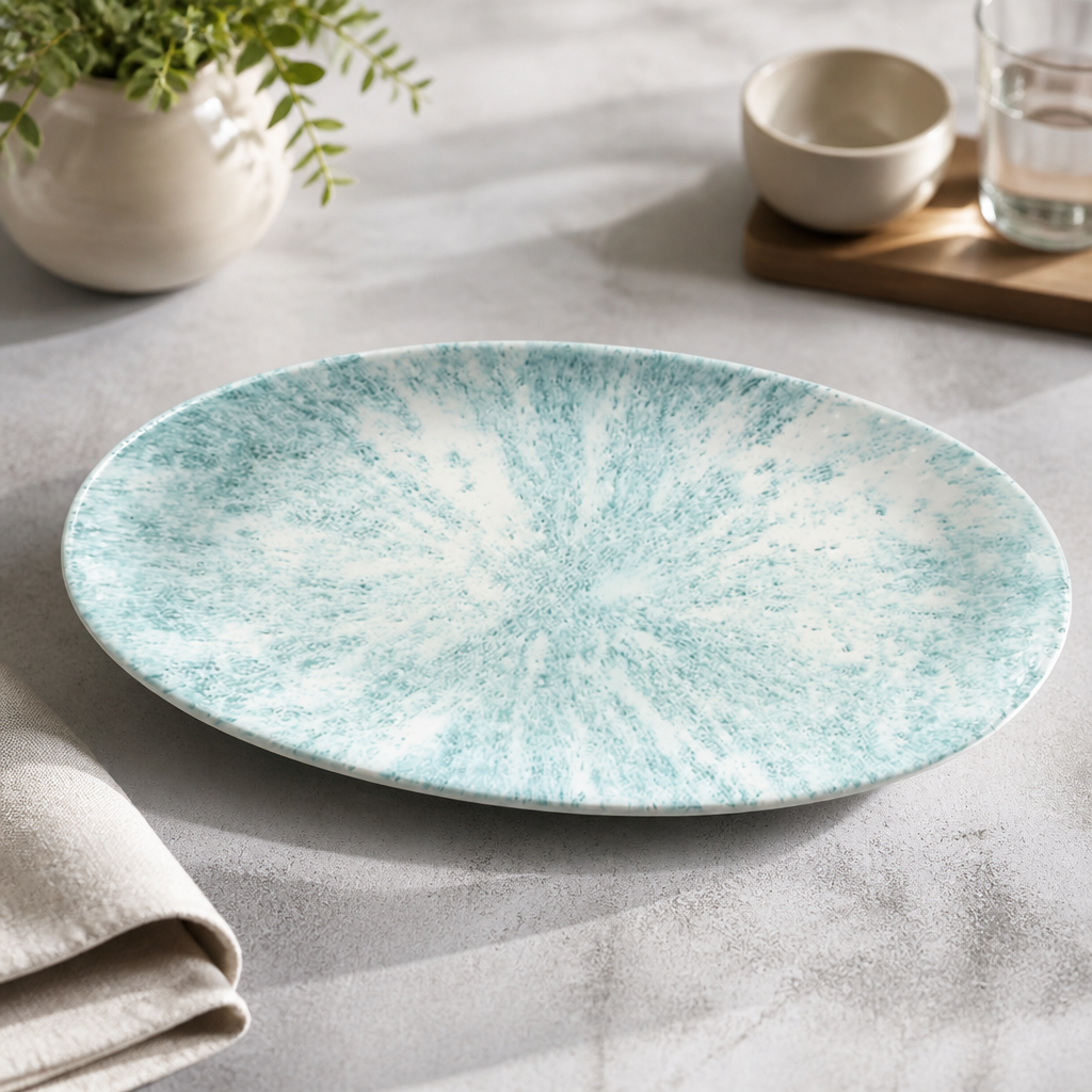 Commercial Chefs Plates Aquamarine 347 x 173mm (6 Pack)
