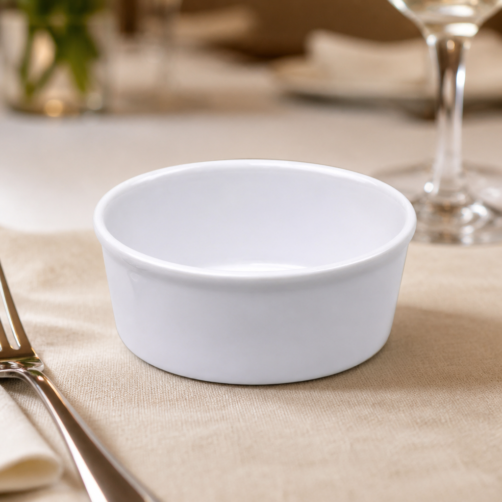 Commercial Oval Ramekins 105mm 130ml Whiteware 12 Pack