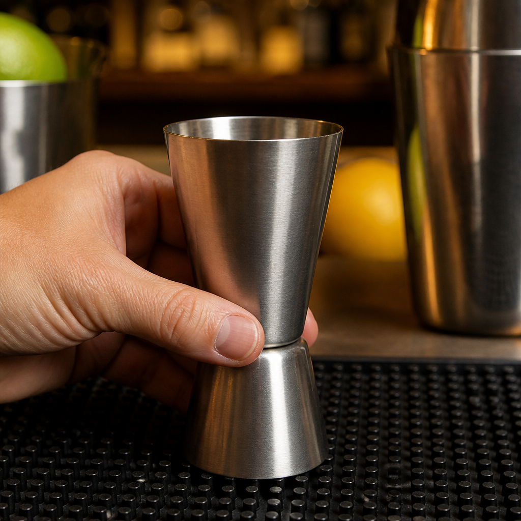 Commercial Stainless Steel Jigger 25ml/50ml for cocktail measuring