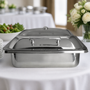 Commercial Square Chafing Dish 5.7Ltr with Glass Lid