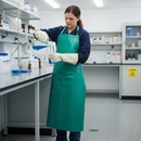Premium Chemical Splash Apron 90 x 120 CM - Durable PVC for Acid and Alkali Resistance with Adjustable Fit