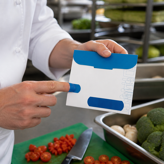Commercial Blue Food Area Plasters 7.5x2.5cm 100 Pack