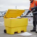 Premium Heavy Duty Grit Bin 340 Litre - Durable Stackable Design with UV Stabilised Polyethylene Construction