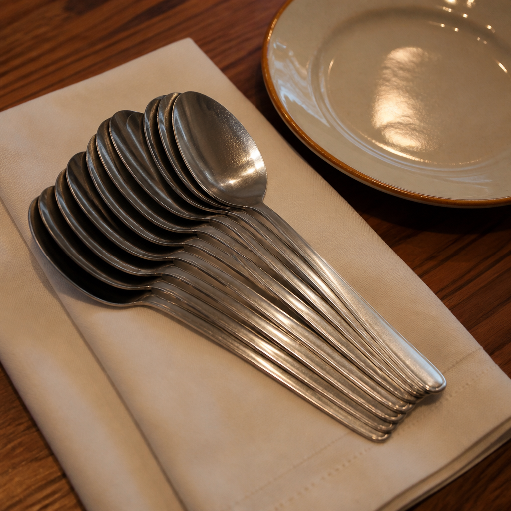 Commercial stainless steel espresso spoons 12 pack