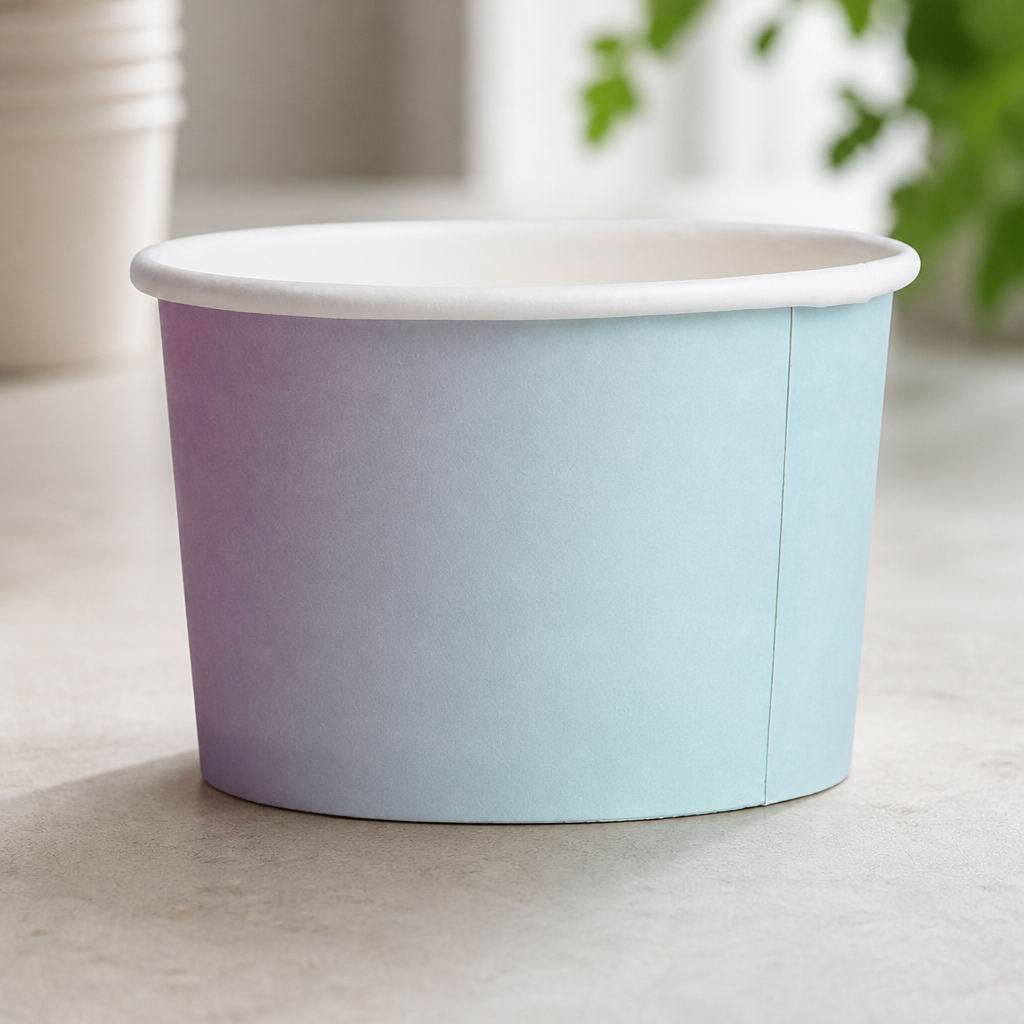 Commercial Single Scoop Ice Cream Pots 4oz 1000 Pack