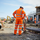 Professional High Visibility Breathable Cargo Overtrouser in Orange - Certified to EN 471 Class 1 and EN343 Standards
