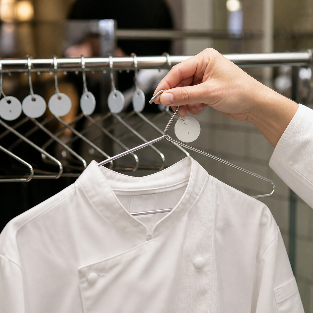 Commercial Chrome Plated Steel Hangers with Tags 50 Pack