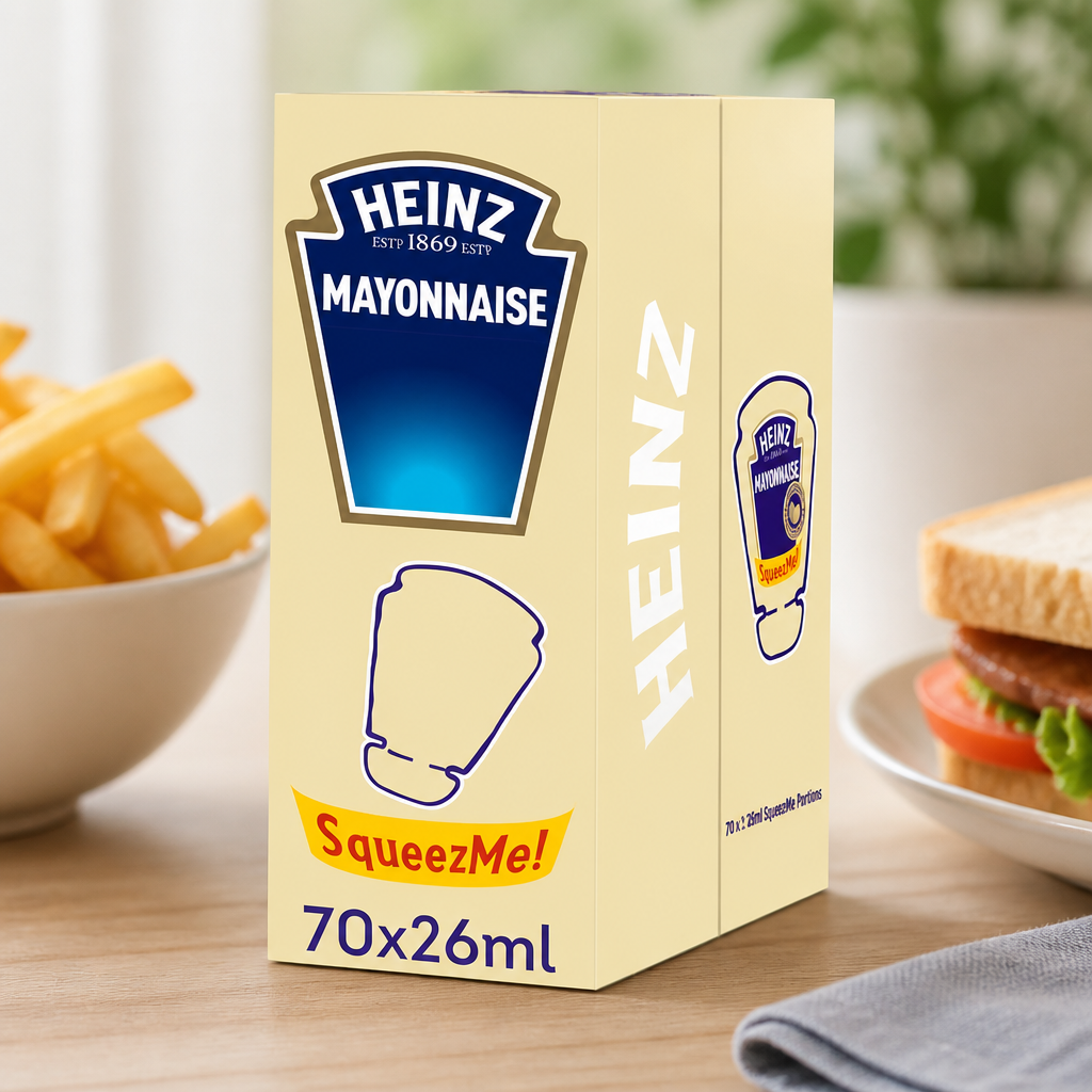 Commercial Mayonnaise Sachets 26ml Pack of 70 for Catering