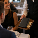 Commercial Bill Presenter with Wooden Tray - 184mm Height